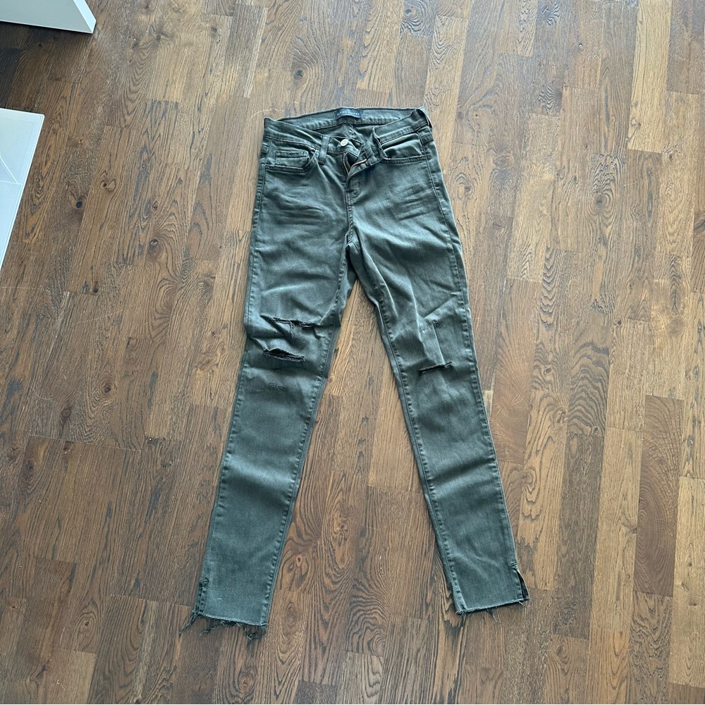 Flying Monkey Green Ripped Skinny Jeans